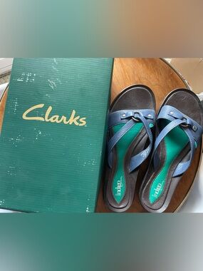 Indigo by Clarks Ladybelle Sandal in New Blue color / Size 8 Medium box included
